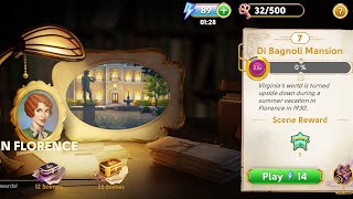 June's Journey Secrets 8 - Scene 7 - Di Bagnoli Mansion - 🚫 loading screen, word mode