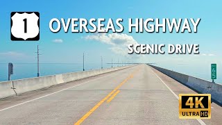 Driving to Key West via Highway 1 - Florida Keys Scenic Highway (Overseas Highway) || 4k