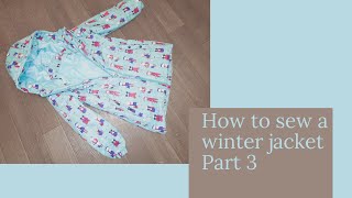 How to sew a jacket. Part 3 Jacket pattern Clothing patterns Girls winter coats pattern