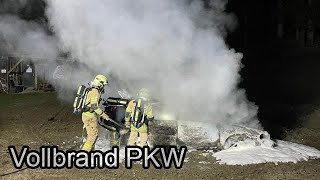 🔥 Vollbrand von PKW in Schwoich 🚒🚓