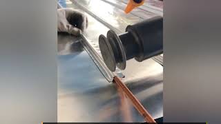 Ultrasonic solar panel welding