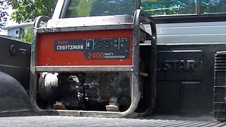 Old Craftsman Generator (90's?) 2400 Watts Does it work? Part 2