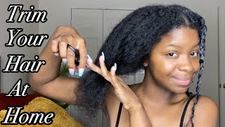 How I Trim My Natural Hair At Home | Miche Beauty