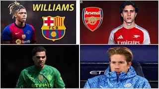 NICO WILLIAMS, & CALAFIORI DONE DEAL! EXCLUSIVE TRANSFER NEWS ON EDERSON, DEBRYUNE, VARANE & TOMORI