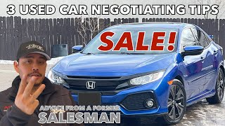 Used Car Negotiation Tips (Advice from a Former Salesman)