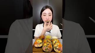 Mukbang Kimbap siêu nhân cùng e nha ạ 😙 #mukbang #amthuc #cooking #eating #monngon #shorts