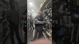 Cop starts touching a woman in a store. #fyp #viral #truecrime #shorts #police #cops