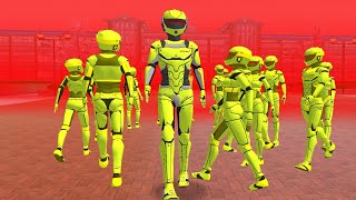 Robot Menyerang Orang-orang SAKURA 😱: Exclusive Drama Play with XavieyBA #sakuraschoolsimulator