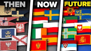 ENTIRE Evolution of ALL European Flags (1 - 2124)