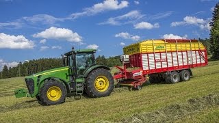 Senáže 2015 IV John Deere 8345R & Pöttinger Jumbo 8000