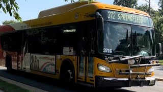 Fairfax connector 2011 New flyer Xcelsior XD40 #7748 route 372 to Franconia Springfield metro