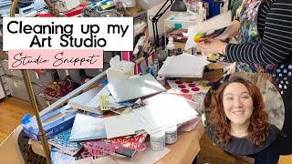 Working Artist Vlog 39: Cleaning Up my Art Studio