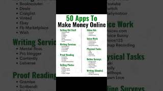 50 apps to make money online 💰💸 #shortvideo