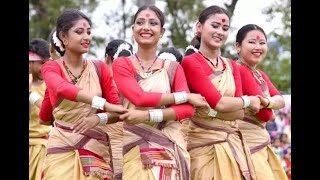 Assamese folk dance || Sonowal Kachari Husori ||