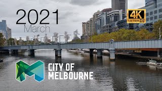 Melbourne’s (Australia) Yarra River 360 View of the City Center