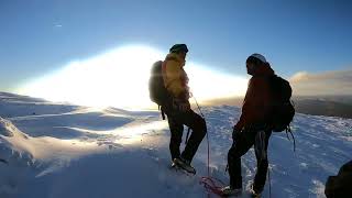 Winter climbing Scotland- Ledge route and Curved Ridge