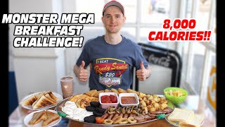 8,000 Calorie Monster Mega Breakfast Challenge! 4kg/9lbs of food!!