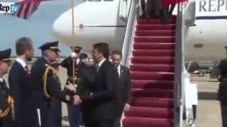 Incontro Renzi-Obama, l'arrivo del premier a Washington