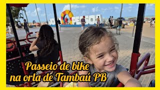 Passeio de bike na orla de Tambaú PB com Maria Helena Imafuku