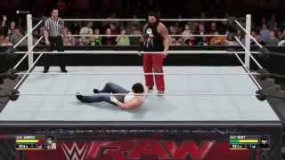 WWE2K16 Dean Ambrose vs Bray Wyatt