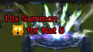 10x summon = 1Nat5 ( Summoner War )