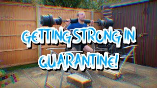 GETTING STRONG IN QUARANTINE! *AT HOME WEIGHTS WORKOUT*