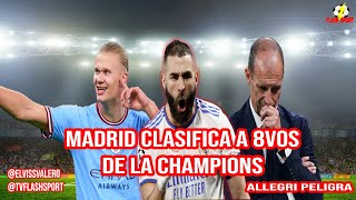 EL REAL MADRID SE CLASIFICÓ A LOS 8VOS DE LA CHAMPIONS- ALLEGRI PELIGRA