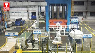 Fully automatic SMC production line, sheet molding compound