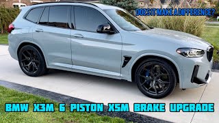 BMW X3M 6 Piston X5M Brake Upgrade- Installation and Review!