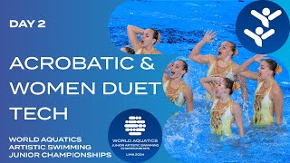 Team Acrobatic & Women Duet Tech | World Aquatics Artistic Swimming Junior Championships 2024