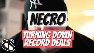 NECRO Turned Down Record Label Deals Due to the Book "All You Need to Know About the Music Business"