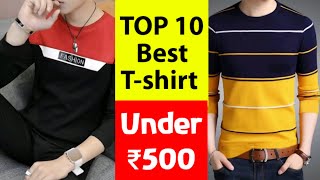 TOP 10 Best Full sleeve T shirt for men || Best T-shirt on Flipkart under 500 || T-shirt For Men