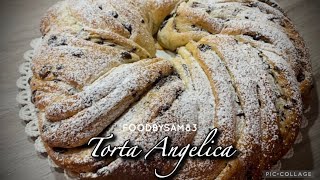 Torta Angelica con scaglie di cioccolato, soffice e delicata come una nuvola