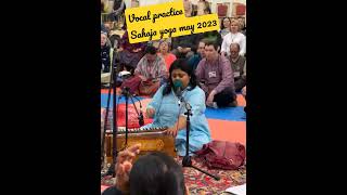 Vocal practice from the Indian performer Mahuya.#sahajayoga.#shiva Shankara #raag#shrimataji