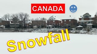 Snowfall in Montreal Area Beautiful Cozy Homes - الثلوج في مونتريال كندا