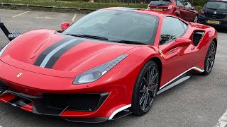 Ferrari Sports Car Park at the Trent Port Gainsborough Lincoln