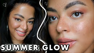 SUNKISSED SUMMER SKIN MAKEUP TUTORIAL | this is how to have glowy skin ✨