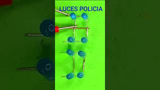 🔴Las Luces de Policía más sorprendentes/ Luces de policia con 2 CI NE555  #shorts