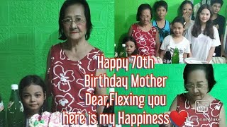 Happy 70th Birthday Mother Dear/Proud Daughter flexing my Mom here in my Youtube Channel #MyFamily