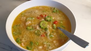 Patola and Shrimps with Misua/ How to cook Patola and Shrimps with Misua Soup/Food 4 Hjo by Mom C