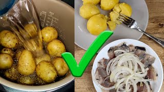 ШОК! 3 МИНУТЫ - КАРТОФЕЛЬ В МУНДИРЕ в мультиварке-скороварке. Вкуснейшее блюдо. Вы будете в восторге