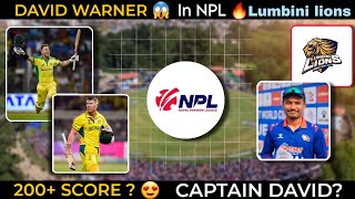 DAVID WARNER in NPL 😱 || Lumbini Lions to Bring Australian Explosive batsman | @nepalcricketcentral