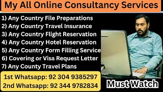 How To File Preparation, Travel Insurance, Flight & Hotel Reservation, Coverer Letter, Travel Plan