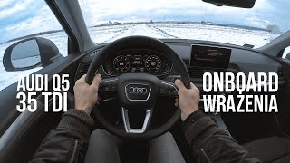 Wrażenia POV | AUDI Q5 35 TDI 163 KM 2020 w śniegu | Onboard Drive 4K | Q5 II FY