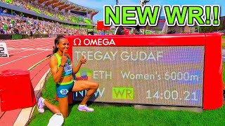 Dudaf Tsegay Women's 5000m WORLD RECORD!