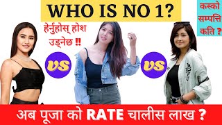 Pooja vs Swastima vs Aanchal | Swastima Khadka and Pooja Sharma and Aanchal Sharma comparison