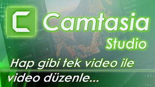 Camtasia Studio Hap Gibi Tek Video ile Video Düzenle - (2020 yeni video)