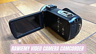 Rawiemy Video Camera Camcorder HD 2.7K 30FPS 42.0MP Review & User Manual | 18X Digital Camcorders