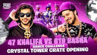 47 Khalifa vs 619 Basha Dance Challenge! 😂 Crystal Tower Opening | 47 Khalifa Pubg Mobile