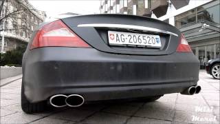 Costume MATT BLACK Mercedes-Benz CLS 550 w/ Aftermarket exhausts